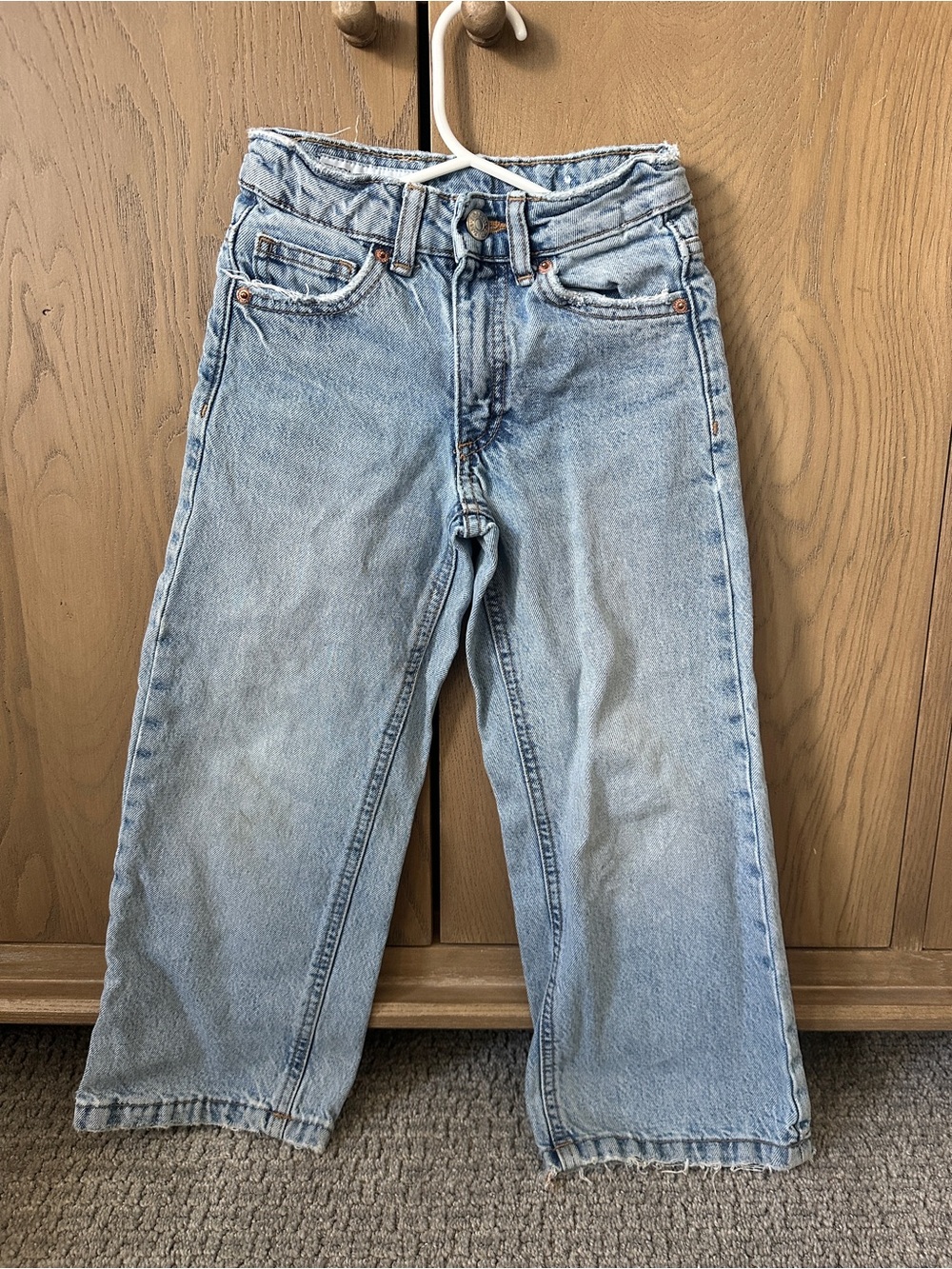 Girls Zara Wide Leg Jeans